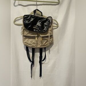 Kipling Black and Tan Backpack